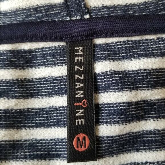 Mezzanine Stripe slouchy hoodie, elastic cuff, Drawstring waist - Size L - Picture 4 of 4